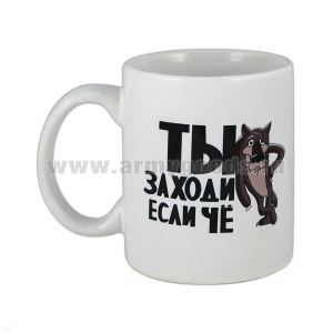 Кружка фарф. (0,3 л) Ты заходи если чё