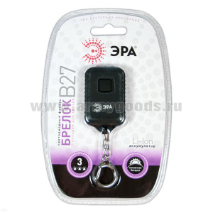 Фонарь-брелок ЭРА B27 светодиодный на солнечной батарее