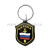 Брелок пластизол. Охрана (флаг и меч)