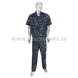 Костюм лет. Сетка (на пуг) "серая цифра" (кор.рук.) 