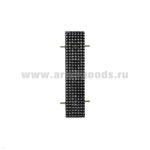 Лычка мет. ФСИН 10x45 мм черн.