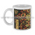 Кружка фарф. (0,3 л) National Team Russia (цветочный орнамент)