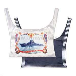 Гюйс ДМБ с рисунком СКР Пылкий БФ (сублимация) шелк темный