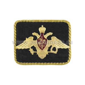 Погончики с мет. орлом РА бол. (на черном фоне) с золотым люрексным кантом