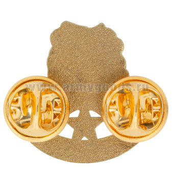 Значок мет. За помощь фронту (длина 25 мм) на 2 пимсах