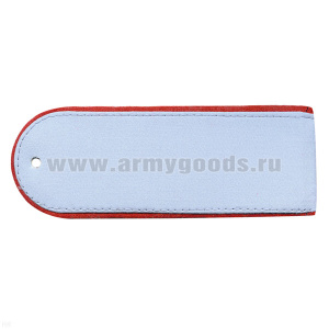 Погоны из рубаш. ткани бледно-голубые с красн. кантом (Полиция) на рубашку