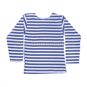 Тельняшка лет. х/б кулирка голубая детская (р-ры с 28 по 42)