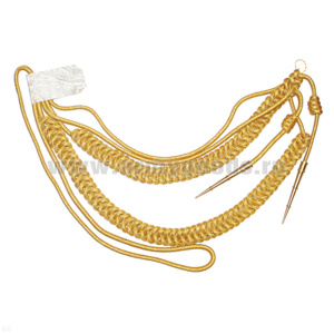 Аксельбант офицерский (2 наконечника) "корейская нить" золото