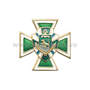 Значок мет. серии ПВ Крест с накл. симв. ПО