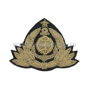 Кокарда канит. лат. Морской флот (глобус, 8 листиков, со звездой)