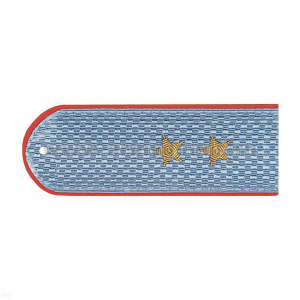 Погоны Полиции (ОВД) серо-голубые с красн. кантом (на рубашку) канитель (прапорщик)