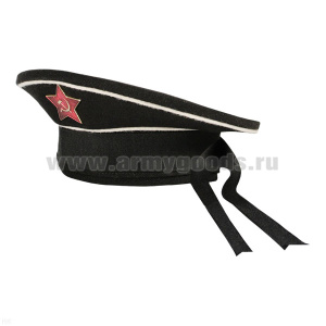 Бескозырка сувен. миниатюрная ВМФ с мет. красной звездой