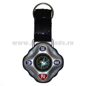 Компас жидк. квадратный на ремне с кольцом