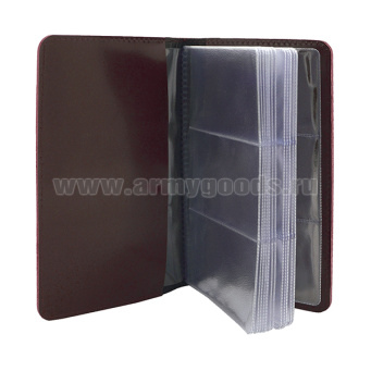 Визитница (кожа) вертикальная РФ