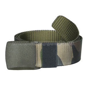 Ремень брючный тесьма (ширина 37 мм) с пластиковой пряжкой-зажимом кмф зеленый