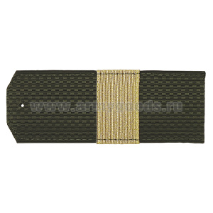 Погоны оливк. с нашитым металлиз. текстильным галуном (ст. сержант) на пластике