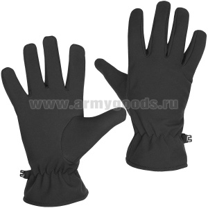 Перчатки "Софтшелл" утепленные флисом черные