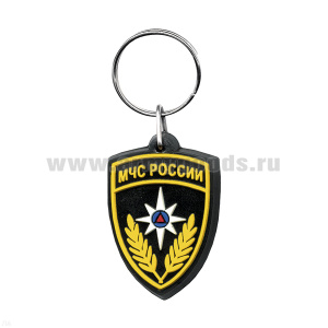 Брелок пластизол. МЧС России (щит)