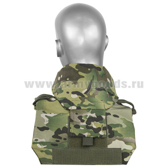 Воротник тактический "мультикам" (бронеэлементы из СВМПЭ в комплекте)