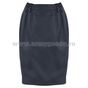 Юбка форм. п/ш РЖД синяя (пояс участками на резинке)