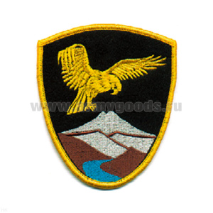 Шеврон вышит. Орел над горами (щит МЧС)