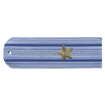 Погоны Юстиция нов/обр без канта серо-голуб. вышит. канителью (майор)