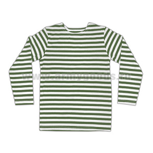 Тельняшка лет. х/б кулирка зеленая детская (р-ры с 28 по 42)