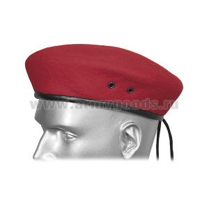 Берет бесшов КРАСНЫЙ  (Юнармия / Военная полиция) (ГОСТ)