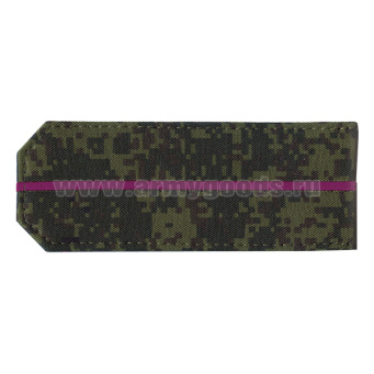 Погоны "русская цифра" с 1 вышит. крапов. просв. (к костюму СКС) со шлевкой