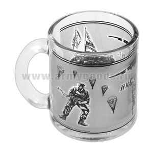 Кружка стекло (0,3 л) ВДВ (Никто кроме нас)