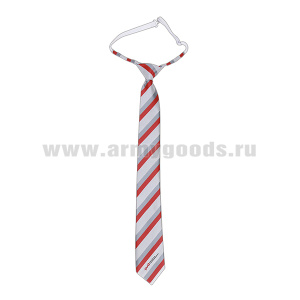 Галстук-регат РЖД (для среднего состава) НОВ/ОБР ТУ 2020г (красная полоса Panton 18-1763)