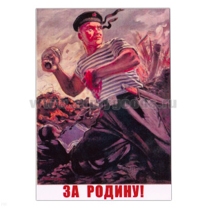 Магнит виниловый (гибкий) За Родину!