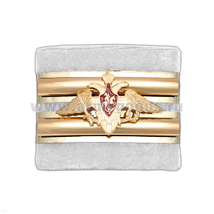 Погоны ДМБ ВМФ мал. белые мет. орел (старшина 2 ст.)