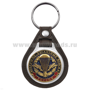 Брелок с эмблемой на виниловой подкладке ВДВ (эмблема ст/обр)
