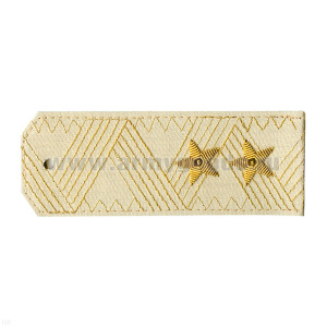 Погоны генерал-лейтенант крем. (МП, Береговая служба ВМФ, Морская авиация) на крем. рубашку